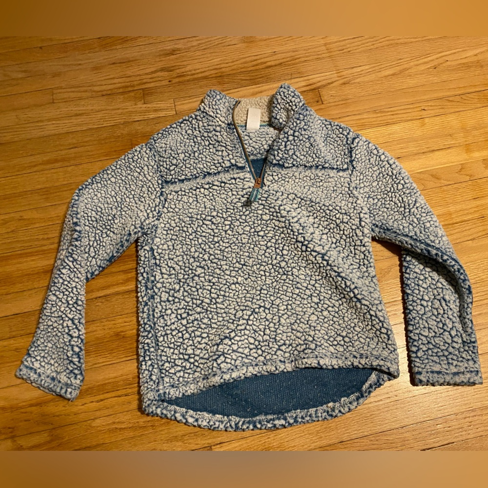 Te Verde Kids Girl 9/10Faux Fur Sherpa Pullover